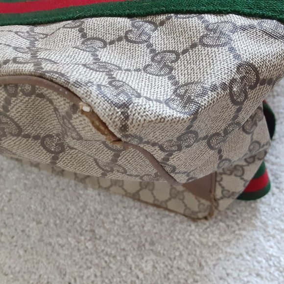 Authentic Gucci Weekender Web Mono Canvas Duffle - Picture 4 of 12